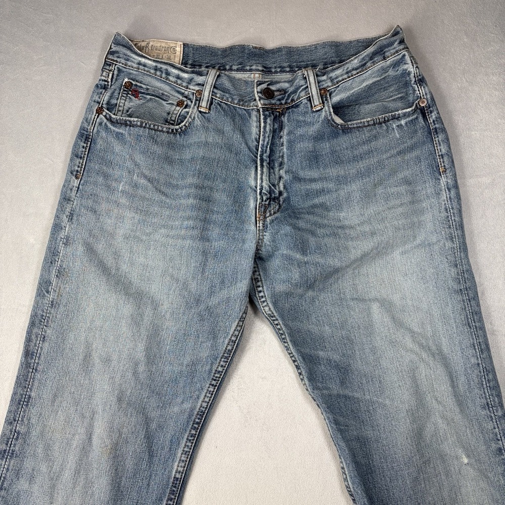 Polo Ralph Lauren Jeans Mens Size 32x32 Blue Wash 867 Classic Fit Straight Leg - Picture 2 of 16